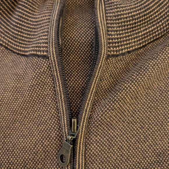 Cypress Links Vintage Brown Sweater Vest Zip Cardigan Men's XL Grandpa Golf - Picture 6 of 6